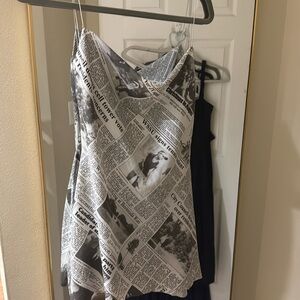 newspaper mini dress